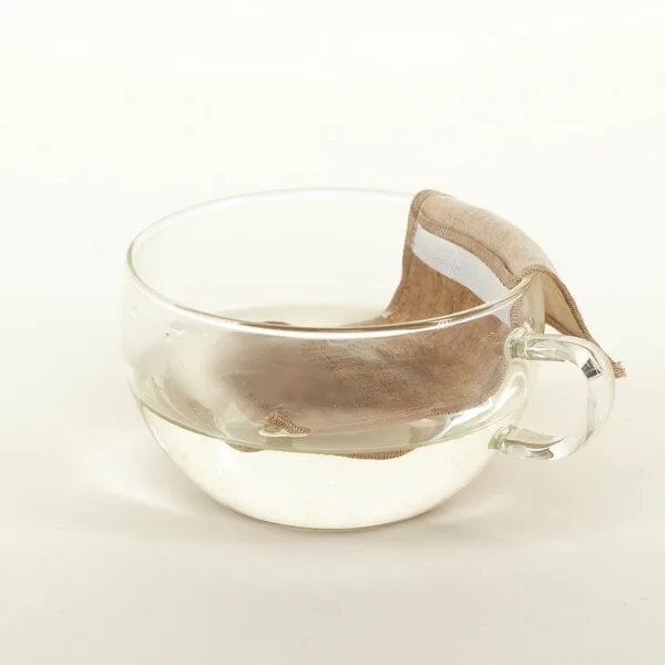 nahtur-design nahtur-design Teefilter aus 100% Bioleinen, Dauerfilter, Natur+weiß, – Produktbild 4 von 5