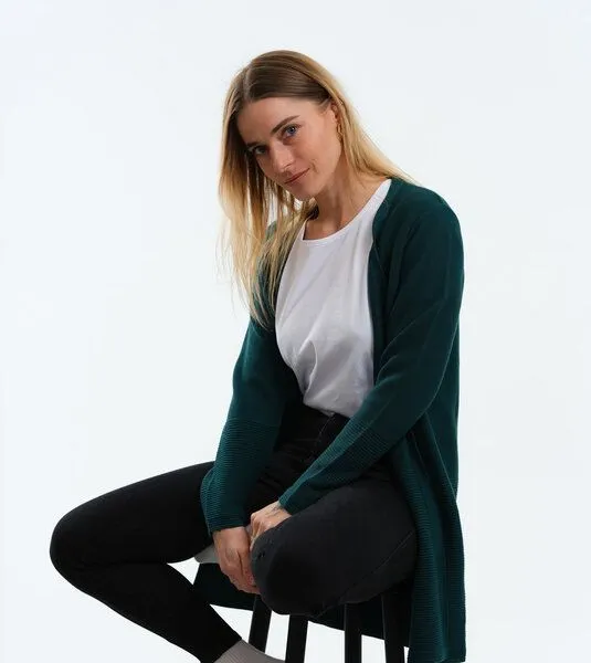 Gary Mash GARY MASH Cardigan Libby aus Feinstrick, Grün, – Produktbild 4 von 4