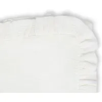 Hutch Putch Hutch&Putch Musselin Kopfkissenbezug mit Rüschen - aus 100% Bio-Baumwolle - ideale Ergänzung zur Musselin Bettwäsche - atmungsaktiv und temperaturausgleichend, Off-white, – Produktbild 1 von 1