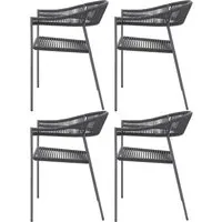 4er-Set Gartenstuhl "Sebastian", anthracite – Produktbild 1 von 1