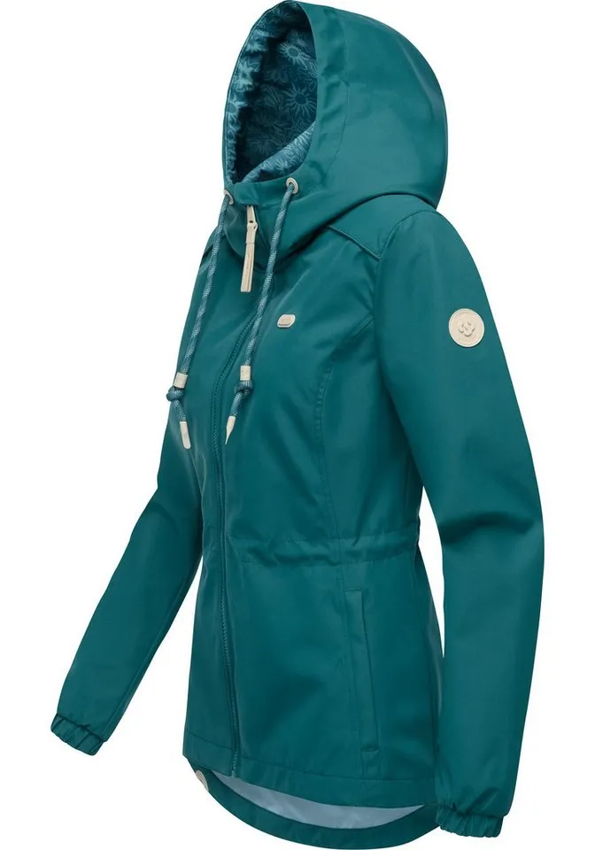 ragwear ragwear Funktionsjacke Dankka Funktionelle Übergangsjacke mit Taillenzugkordel, Grün, – Produktbild 3 von 5