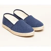 Gottstein Gottstein Camping Linen-Espadrille aus GRS zertifizierten Leinen für Damen - Nachhaltiger Sommerschuh mit Gummisohle, Dunkel-blau, – Produktbild 1 von 1
