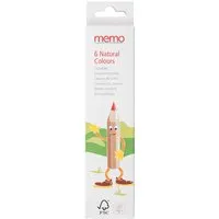 Memo memo Natural Colours 6 sortierte Farben, FSC-zertifiziert EU – Produktbild 1 von 1