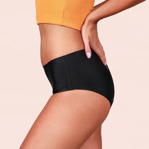 Taynie Mittelstarke Periodenunterwäsche Nahtlos Biozidfrei 60°C Taynie Seamless, 3er pack schwarz, – Produktbild 4 von 4