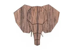 BeWooden BeWooden Brosche aus Holz Elefant – Produktbild 1 von 1