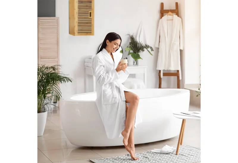 RELAXDAYS RELAXDAYS Hängeschrank Badezimmer Hängeschrank Bambus 2 Ablagen, Braun, – Produktbild 5 von 5