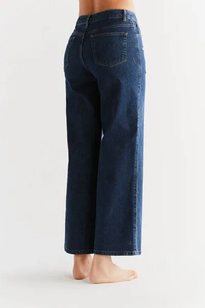 Evermind Evermind W's Wide Leg Jeans-WE1009, Lapis blue, – Produktbild 5 von 5
