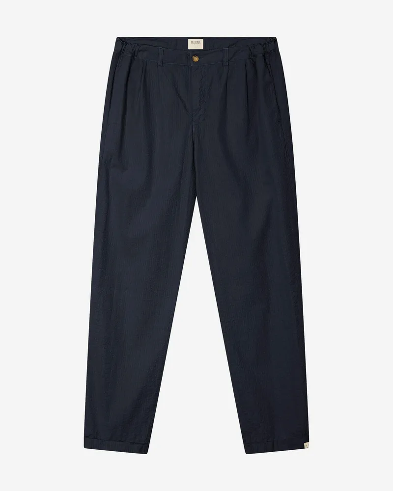 MATONA MATONA Herren vegan Hose Seersucker Navy, Extra dunkelblau, – Produktbild 1 von 2