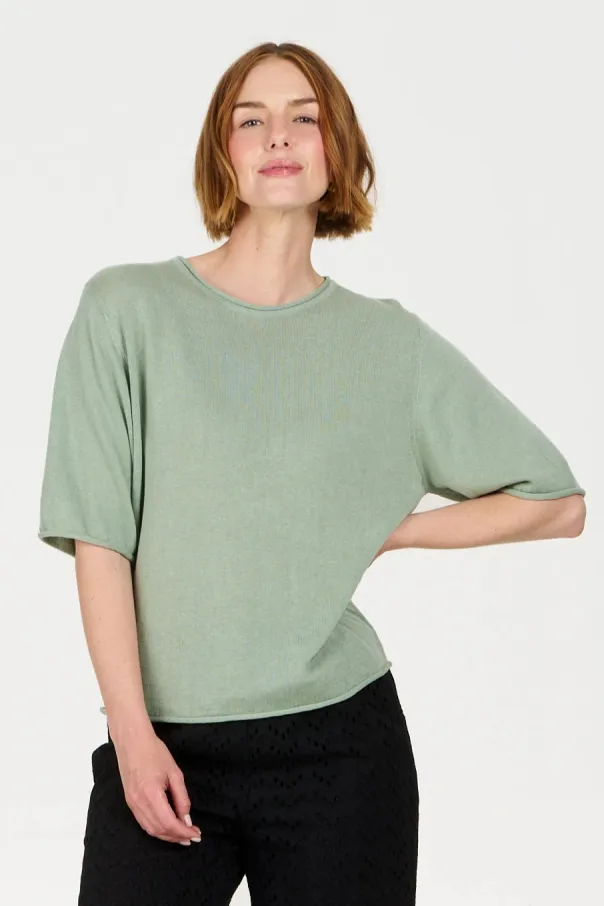 KOMODO KOMODO Damen vegan T-Shirt Camille Salbei Grün, Hellgrün, – Produktbild 2 von 2