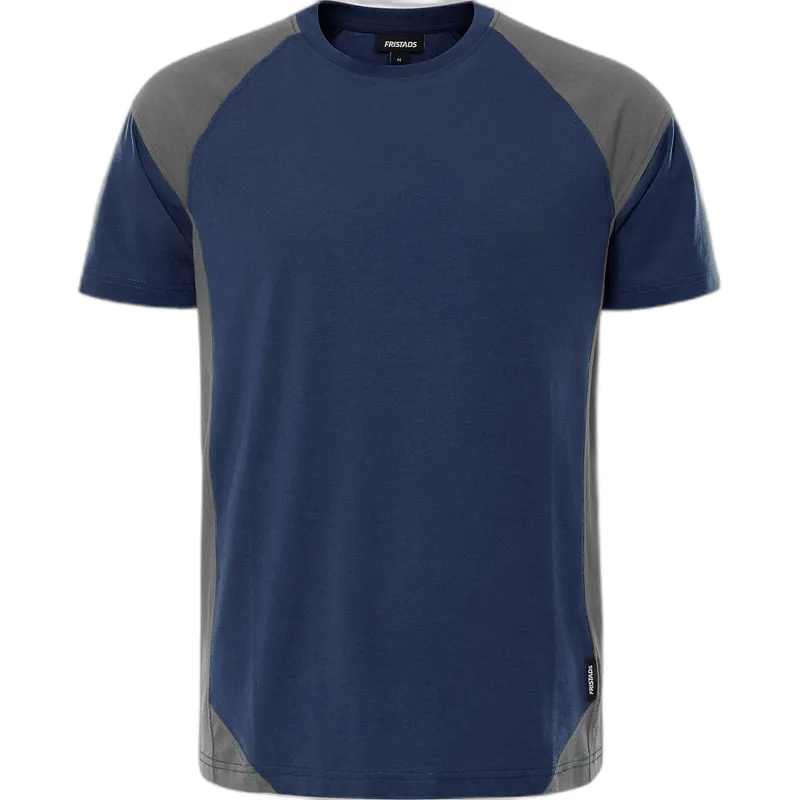 Fristads T-Shirt Fristads Heavy 7046 GTM, Bleu, – Produktbild 2 von 2