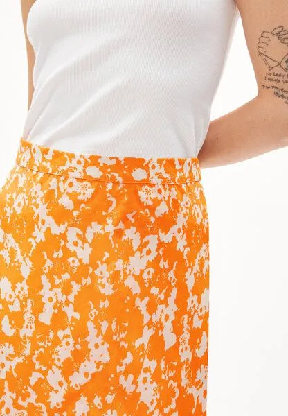 ARMEDANGELS ARMEDANGELS SAALANJA MANGORANGE - Damen Webrock Regular Fit aus TENCEL Lyocell, Mangorange, – Produktbild 3 von 4