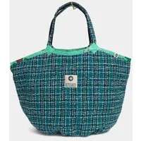 REFISHED fair fashion REFISHED fair fashion Tasche 'SOULMATE TWEED' Limitierte Edition!, #tweed petrol-grün, – Produktbild 1 von 2
