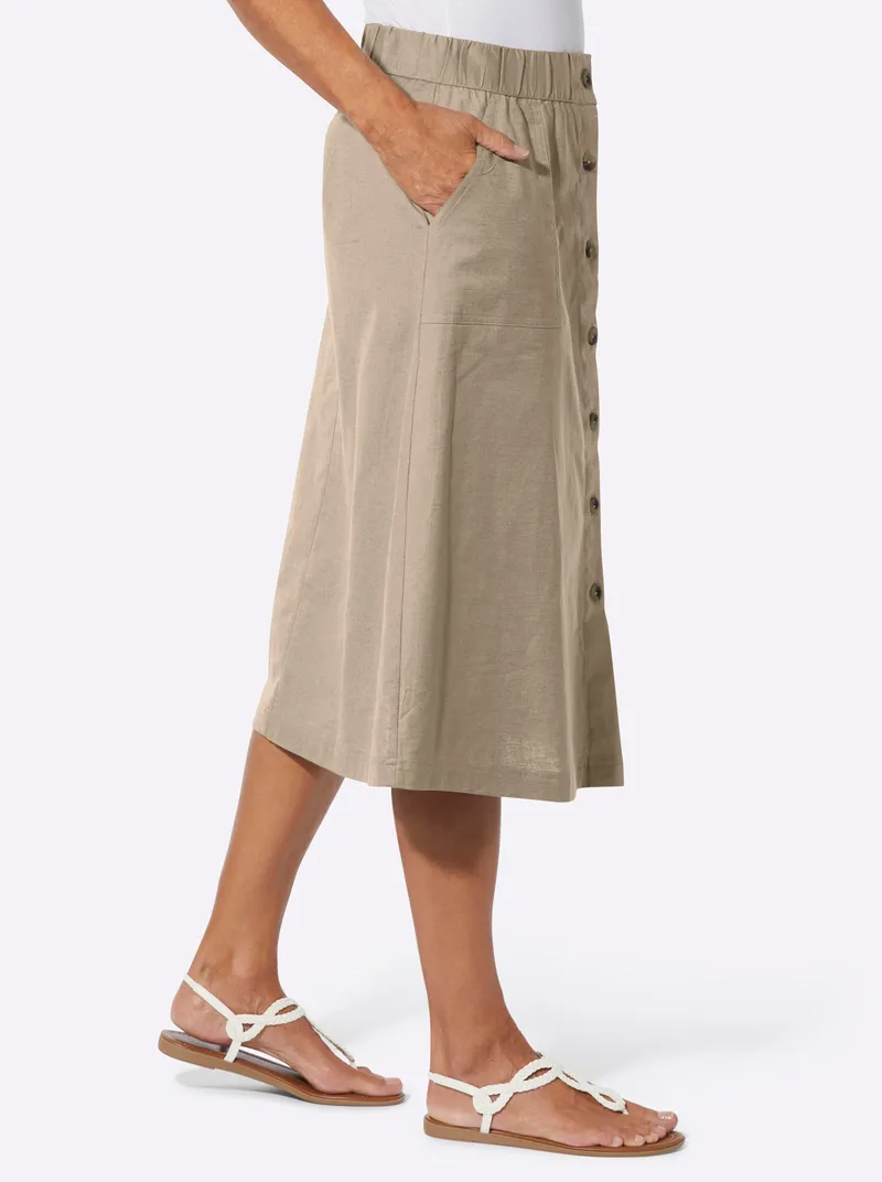 Witt A-Linien-Rock, Beige, – Produktbild 2 von 2