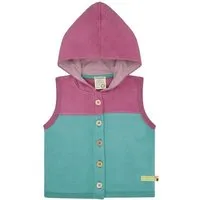 loud proud loud + proud Babys & Kinder Weste aus Baumwoll-Fleece, GOTS-zertifiziert, Oregano(grün), – Produktbild 1 von 1