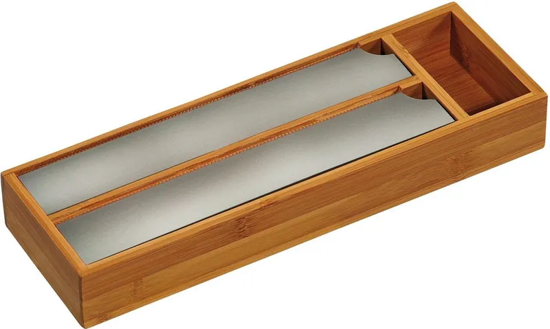 Kesper Kesper Folienspender mit 3 Fächern, 2 davon mit Abrisskanten, (1-St), für Alufolie und Frischhaltefolie, Beige, – Produktbild 1 von 5