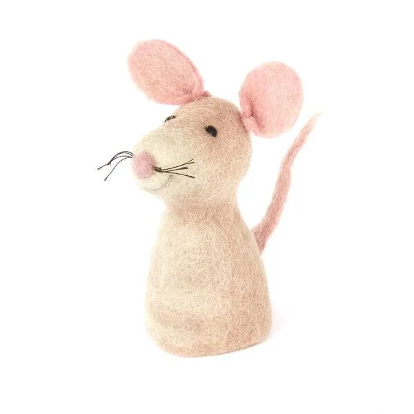 short'n'pietz short'n'pietz Ratte als Filz Eierwärmer, Weiss rosa, – Produktbild 1 von 1