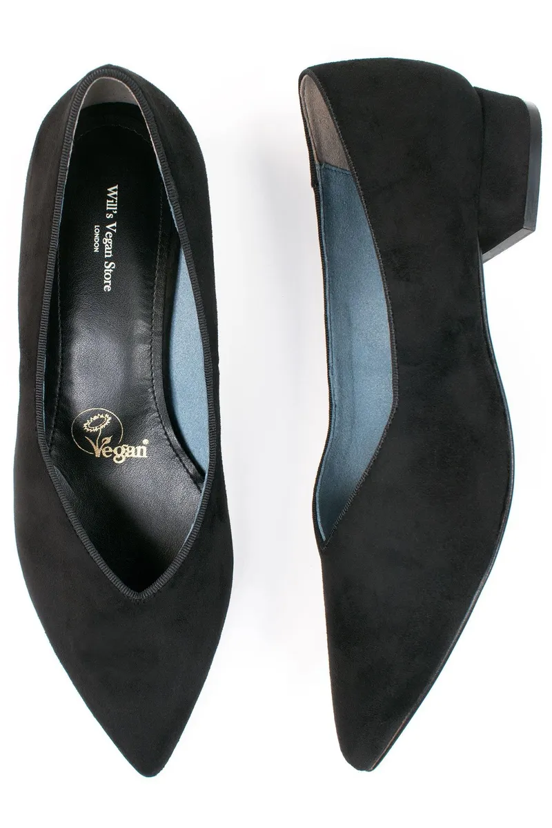 Will's Vegan Store Will's Vegan Store Damen vegan Ballerinas Point Schwarz, Schwarz, – Produktbild 1 von 2