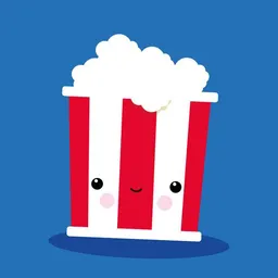 Photocircle Photocircle Poster / Leinwandbild - Kinderzimmerbild Kawaii Popcorn – Produktbild 1 von 1