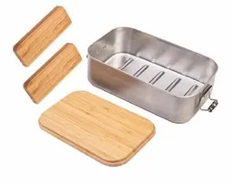 Cameleon Pack Cameleon Pack Zusätzlicher Trennsteg für XL Edelstahl Lunchbox mit Deckel aus Bambus Holz – Produktbild 1 von 1