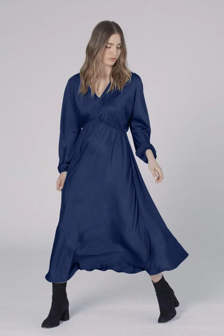 Neu Nomads Neu Nomads Damen vegan Kleid Helena Mitternachtsblau, Extra dunkelblau, – Produktbild 2 von 2