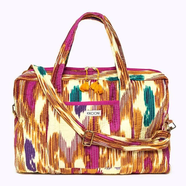 KIKOONI KIKOONI handgefertigte große Reisetasche TRAVELER BAG, Happy ikat, – Produktbild 1 von 4