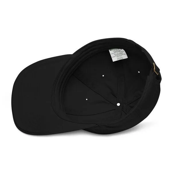 PepMelon Minimal Bio-Baseballmütze, personalisierbare Baseballkappe, dad cap, Schwarz, – Produktbild 4 von 5