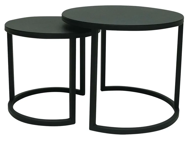2er-Set Beistelltisch 'Theo', Stahl, – Produktbild 1 von 1