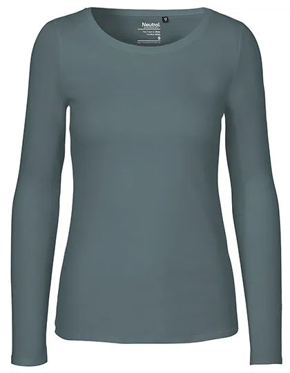 Neutral Damen Longsleeve, Teal green, – Produktbild 1 von 1