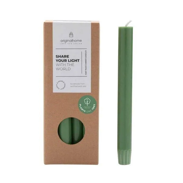 Originalhome Originalhome Gute Stabkerzen für bewusste Geschenke - paraffinfrei & vegan, Grün (matcha), – Produktbild 1 von 3