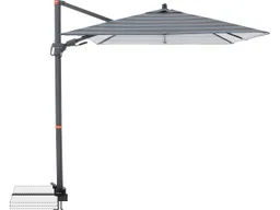 Doppler doppler Pendelschirm "myZone AX" 210 x 210 cm, Blockstreifen anthrazit – Produktbild 1 von 1