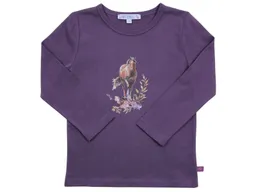 Enfant Terrible Enfant Terrible Kinder Langarmshirt mit Pferdedruck Bio-Baumwolle plum – Produktbild 1 von 1