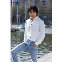 Kings Of Indigo Kings Of Indigo ENDA POCKET | OPTICAL WHITE LINEN – Produktbild 1 von 1