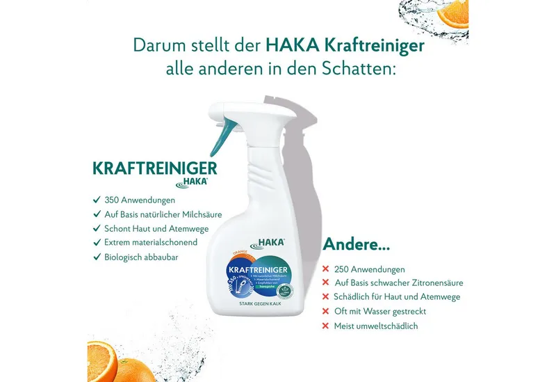 HAKA Kraftreiniger Spray 500ml Badreiniger – Produktbild 4 von 5