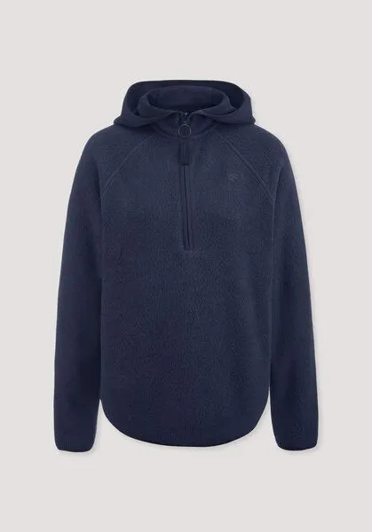 hessnatur hessnatur Fleece Hoodie Relaxed ACTIVE LIGHT aus reiner Bio-Baumwolle, Mitternachtsblau, – Produktbild 7 von 7