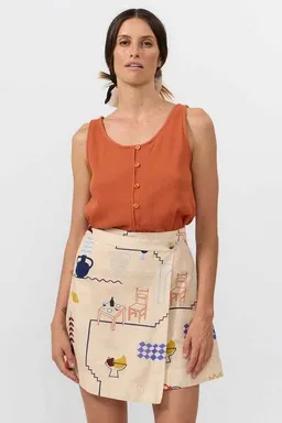 SUITE13LAB Suite13lab Damen-Minirock POLO im Holiday-Print – Produktbild 1 von 1