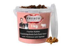 Fresco Dog Martin Rütter Trainingsknöchelchen 1kg, Hunde Leckerli Rind, Snack für: Hunde, getreidefrei, zuckerfrei, hoher Fleischanteil – Produktbild 1 von 1