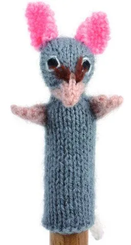 El Puente El Puente Gestrickte Fingerpuppe "Maus" | Fair Trade & Handmade aus Peru – Produktbild 1 von 1
