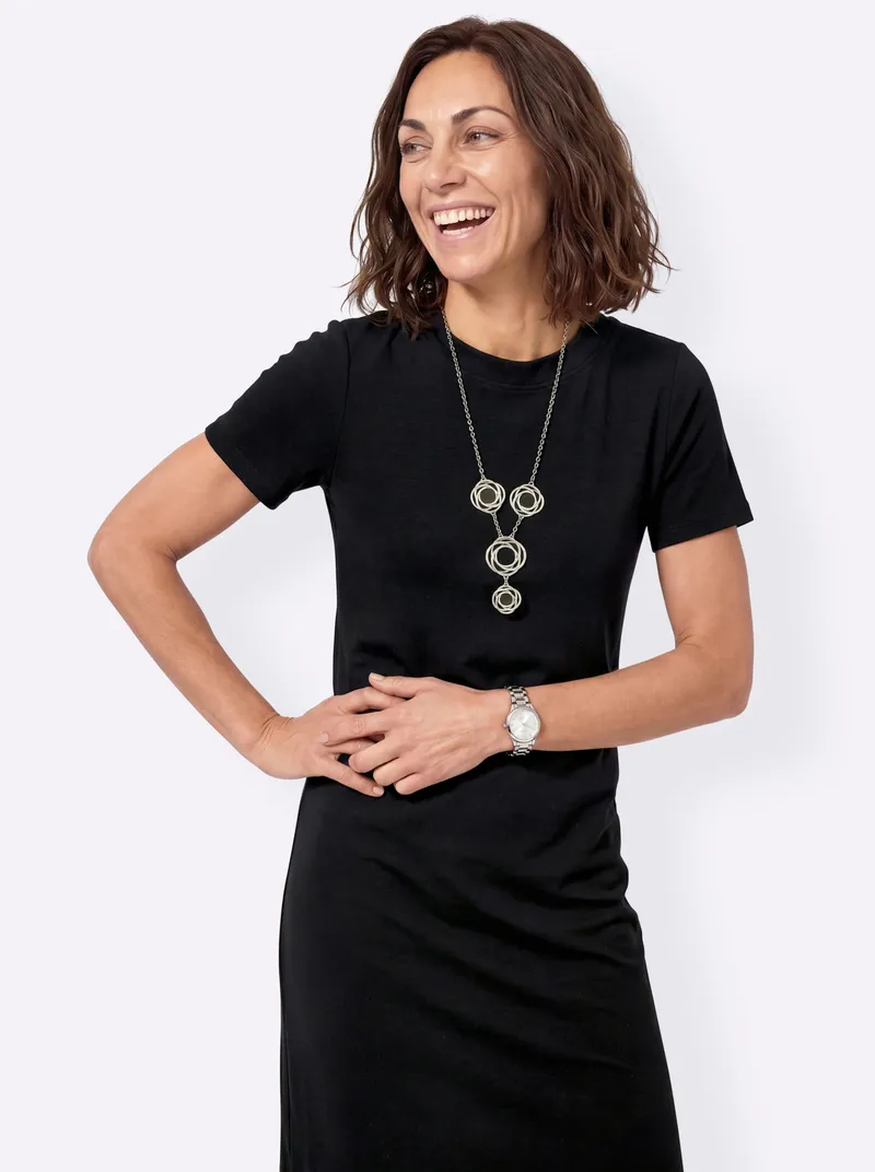 Witt Jerseykleid schwarz, Schwarz, – Produktbild 2 von 2