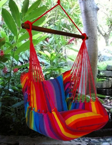 GLOBO Fair Trade GLOBO Fair Trade Hängesitz "Ipanema Rainbow" – Produktbild 2 von 3