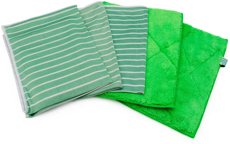 AWIWA AWIWA Bambus Mikrofasertuch 5er Set grün, Grün, – Produktbild 2 von 2