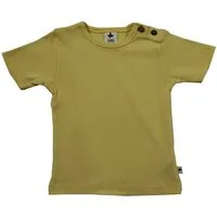 Leela Cotton Baby Kinder Kurzarmshirt Bio-Baumwolle T-shirt "Leela Cotton", Zitronengelb, – Produktbild 1 von 1