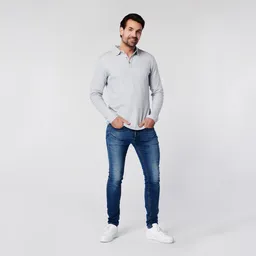 SKOT SKOT Herren vegan Langarm-Polo – Produktbild 1 von 1