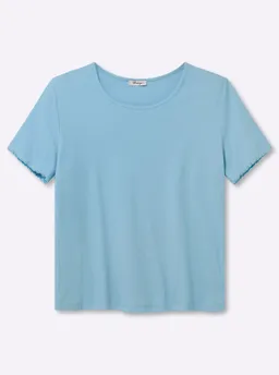 sheego Rippshirt aqua – Produktbild 1 von 1