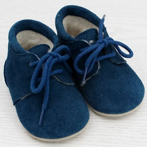 Pololo Pololo Laufanfänger-Barfußschuh Porto mit Wollfutter, 3 Farben, Blau, – Produktbild 2 von 4