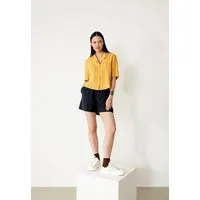 Givn Berlin Givn Berlin Kurzarmbluse GBCAROL relaxed aus Leinen, Faded gold (linen), – Produktbild 1 von 1
