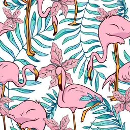 Photocircle Photocircle Poster / Leinwandbild - Boho Flamingo – Produktbild 1 von 1