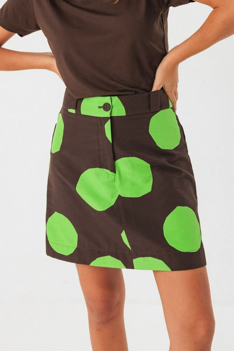 SKFK SKFK Damen vegan Rock Bake Braun/Grün, Braun, – Produktbild 2 von 2