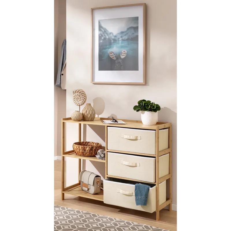 genialo genialo Kommode „Bambus“, Kombi, Braun, – Produktbild 2 von 2