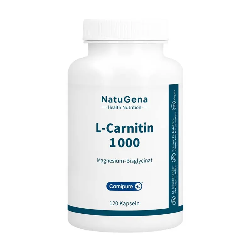 NatuGena NatuGena L-Carnitin 1000 Carnipure+Magnesium Vegan Kapseln – Produktbild 2 von 2
