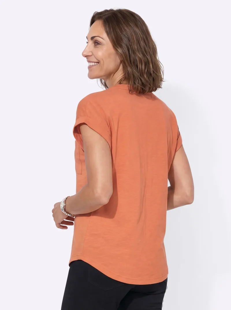 Witt Kurzarmshirt papaya, Papaya, – Produktbild 2 von 2